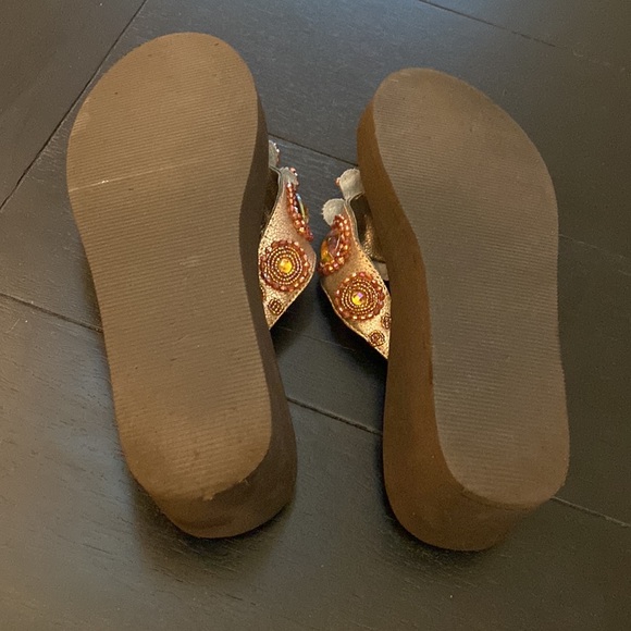 Roper Jeweled Sandals. Pink. Size 10 - Picture 6 of 8